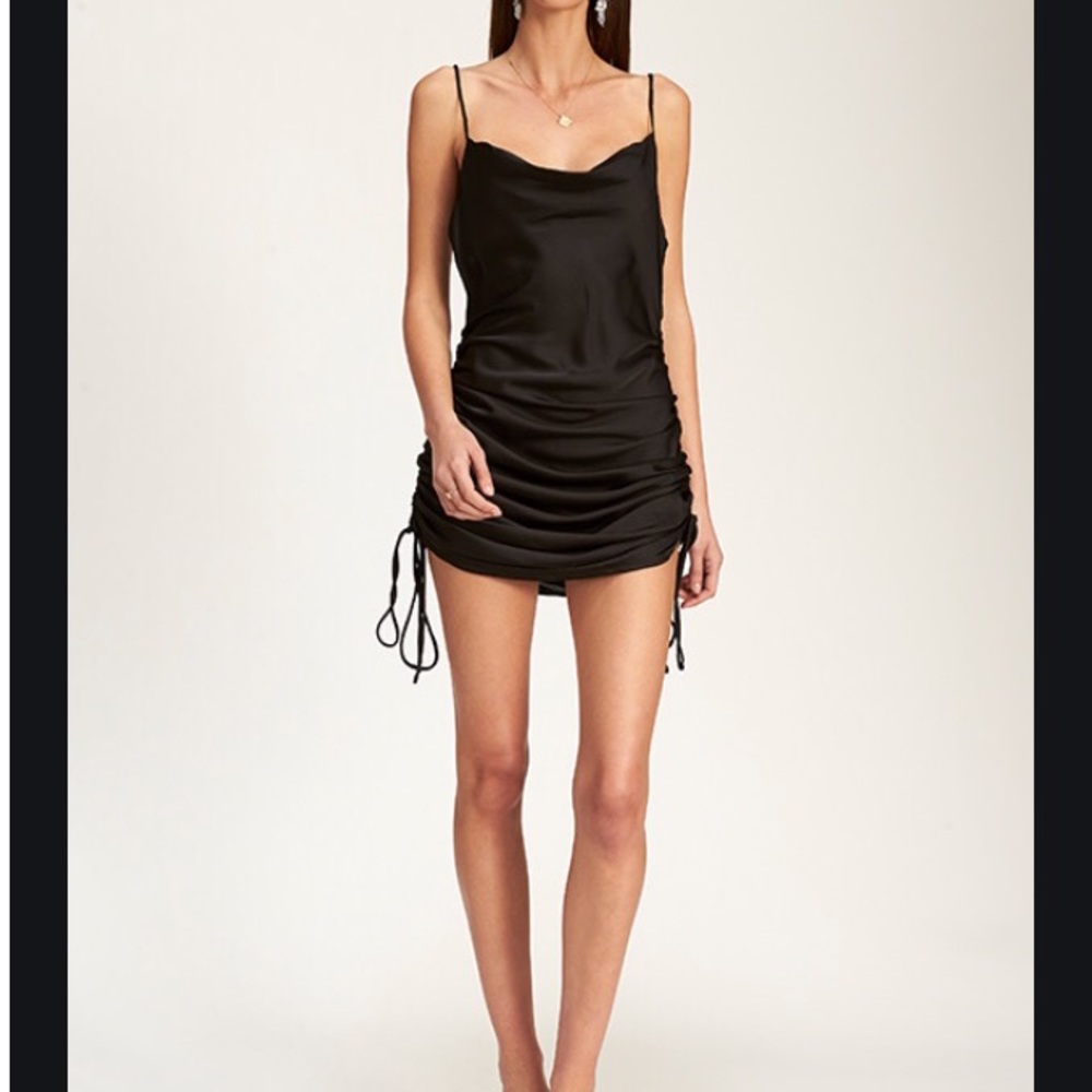 LIONESS string along mini dress